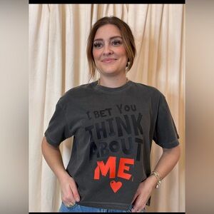 Pepper Graphic boxy tee Swiftie I bet you think about me XL new